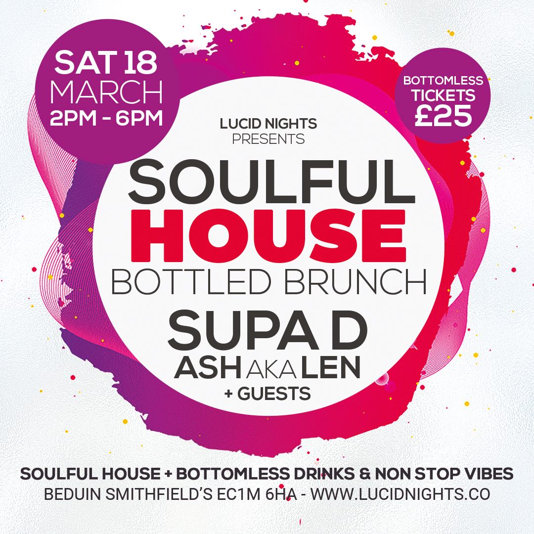 Soulful House Bottled Brunch Flyer