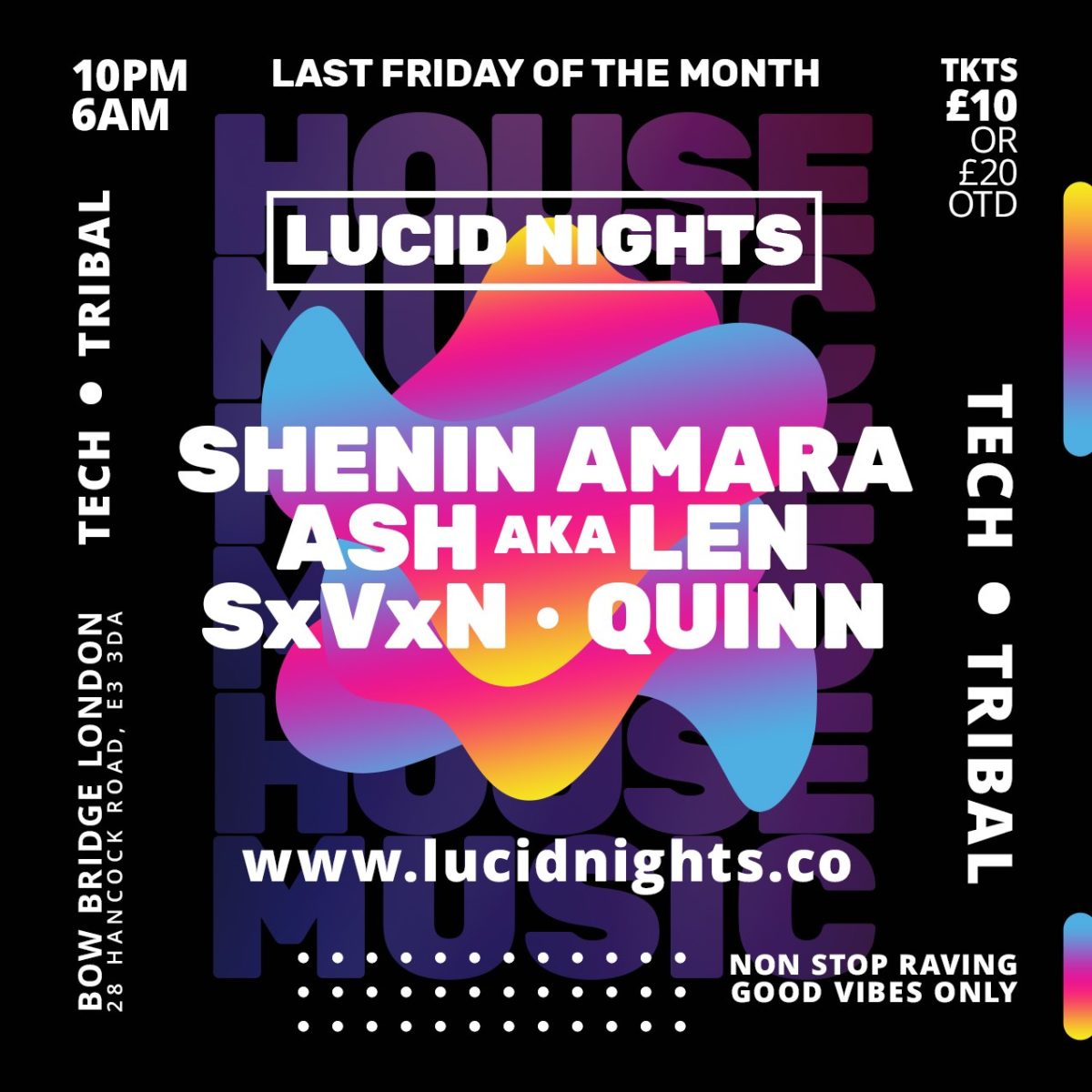 Lucid Nights event flyer